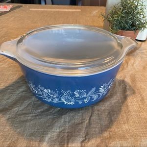 Pyrex Vintage Colonial Mist #475B Casserole Dish With Lid Excellent